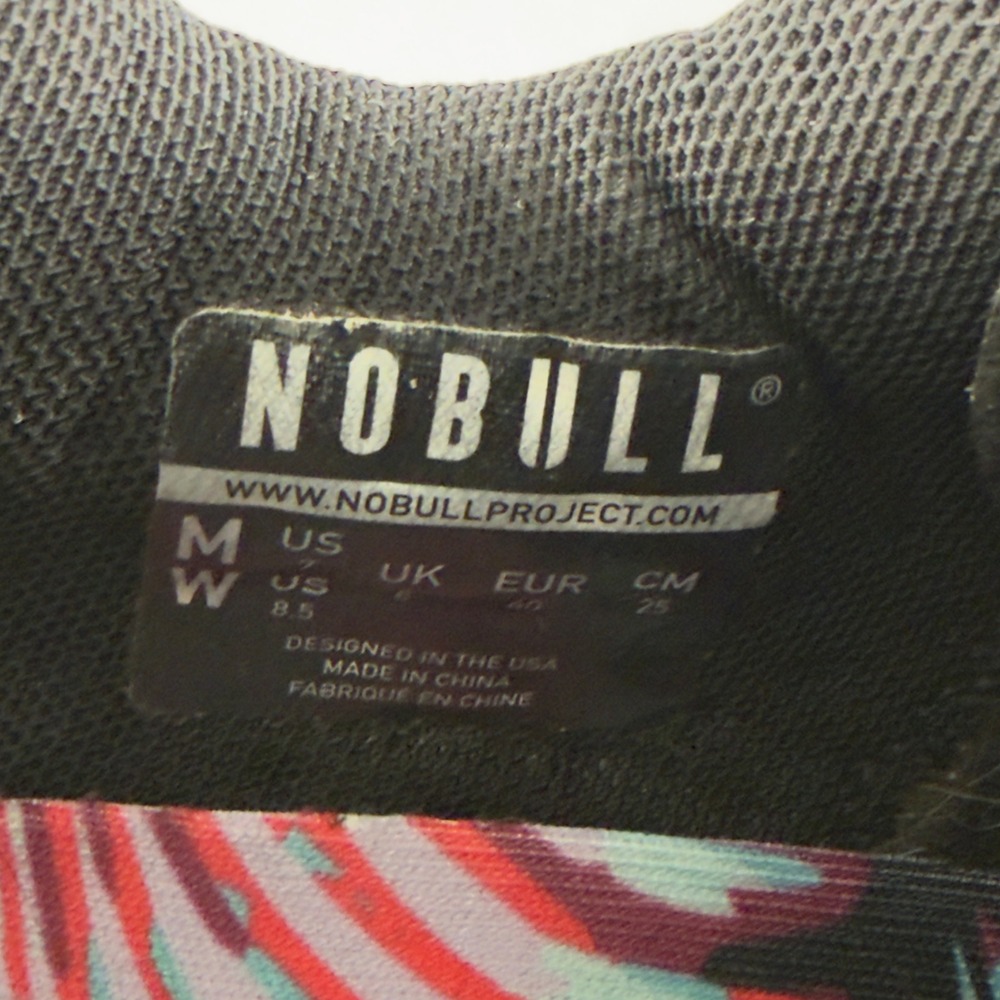 Nobull Outwork Trainer Womens 8.5 8 1/2 Gym Shoes Black Midnight Palm Low Lace - Picture 14 of 16